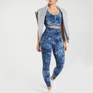 GYM SHARK ELEVATE LONGLINE SPORTS BRA & ELEVATE LEGGINGS SET XS